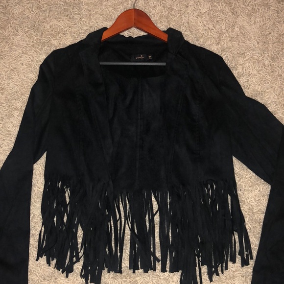 ontwelfth Jackets & Blazers - Black suede jacket